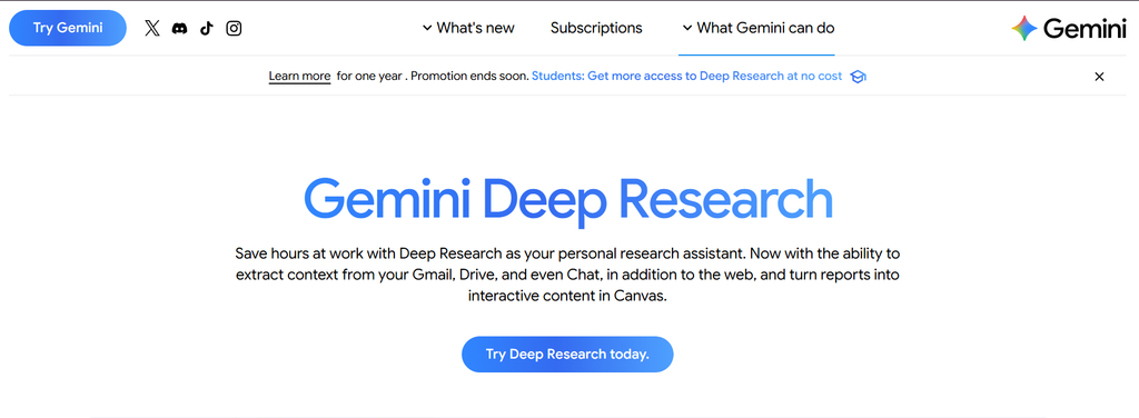 Research with gemini